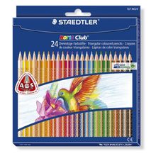 Карандаш цветной NorisClub трехгранный набор 24 цвета, картонный корпус