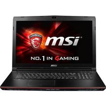 Ноутбук MSI GP72 2QE-036XRU Leopard Pro, 9S7-179323-036, 17.3" (1920x1080), 8192, 1000, Intel Core i5-4210H(2.9), DVD±RW DL, 2048MB NVIDIA GeForce GTX950M, LAN, WiFi, Bluetooth, FreeDOS