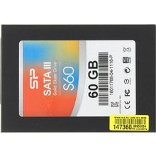 Накопитель SSD 60 Gb SATA 6Gb s Silicon Power Slim S60  SP060GBSS3S60S25   2.5" MLC