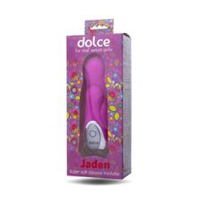 Розовый мини-вибратор Dolce Jaden - 12,5 см. Розовый