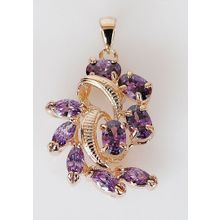 Кулон с аметистом "Жар-птица"