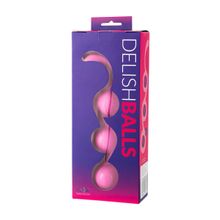 Seven Creations Розовые тройные вагинальные шарики из силикона DELISH BALLS