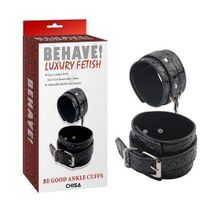 Черные оковы на карабине Be good Ankle Cuffs (222824)