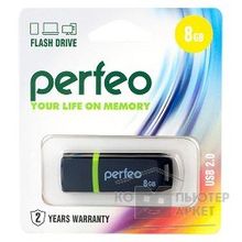 Perfeo USB Drive 8GB C11 Black PF-C11B008