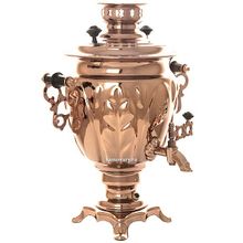 Электрический самовар 3 литра с медным покрытием "желудь" с автоматическим отключением при закипании, арт. 140305к