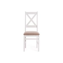 Tetchair Стул CROSSMAN, white, ткань бежевая (Ford William 7)