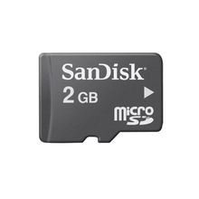 SanDisk MicroSD 2GB + SD adapter
