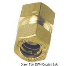 Osculati Brass comprssion joint female straight 8 mm x 1 4, 17.412.01