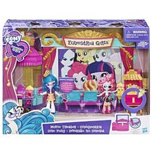 MY LITTLE PONY (Hasbro) Hasbro My Little Pony C0409 Equestria Girls Игровой набор мини-кукол "Кинотеатр" C0409