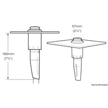 Osculati Whale Twist shower hot cold water, straight, grey, 15.290.13