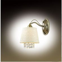 Бра декоративное с абажуром FONTE бронзовый абажур ткань подвески хрусталь E14 1*40W 220V 2916 1W