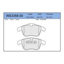 Колодки Тормозные Дисковые | Перед | Ford Australia Mondeo 27 >>Changan Ford Mazda Automobile Co., Ltd (Cfma) Mondeo 27 >>, S-Max 27 >> JEENICE арт. WS335800