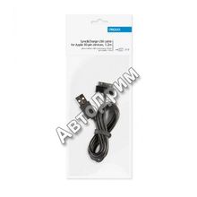 72112 Дата-кабель USB - 30-pin для Apple, 1.2м, черный, Deppa