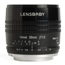 Объектив Lensbaby Velvet 56 f 1.6 Macro (1:2) для Nikon 83008