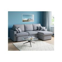 Смарт Диван угловой Пекин Серая рогожка Еврокнижка