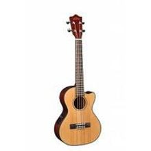 US-TEQS Solid Spruce Укулеле тенор с вырезом и звукоснимателем Hohner