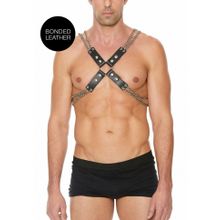 Черная мужская портупея Chain And Chain Harness (243984)