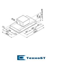 Встраиваемая вытяжка Smeg KSCB120XE