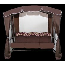 Садовые качели РАНДЕВУ ЛЮКС (коричневые)