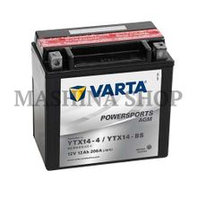 Аккумулятор 12V 12Ah 200A Powersports AGM рус 12Ah 200A 152 88 147 YTX14-BS moto