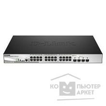 D-Link DGS-1510-28XMP ME A1A PROJ Управляемый коммутатор 2 уровня с 24 портами 10 100 1000Base-T с поддержкой РоЕ и 4 портами 10GBase-X SFP+