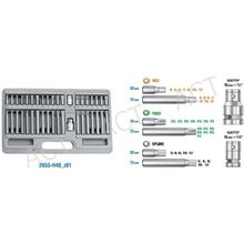 Набор ЗУБР биты "ЭКСПЕРТ" специальные в металлическом боксе, HEX, TORX, SPLINE, 40 предметов