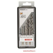 Bosch Набор из 7 спиральных свёрл по дереву Robust Line с шестигранным хвостовиком (2607019923 , 2.607.019.923)