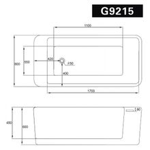 Акриловая ванна Gemy G9215