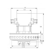 Пылесосный двигатель VC07W121 1400 W (моющий) Н-131 D-130