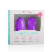 Easy toys Фиолетовое виброяйцо Vibrating Egg с пультом ДУ (фиолетовый)