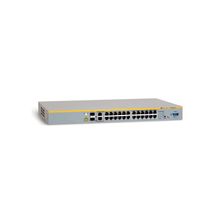 Коммутатор Allied Telesis 24 x10 100TX + 2x10 100 1000T or SFP, managed L2, Stackable, up to 6 units, 19" rackmount hardware included
