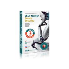 ESET NOD32 Smart Security + Bonus - лицензия на 1 год на 3ПК (NOD32-ESB-NS-BOX-1-1)