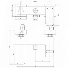 Смеситель Kaiser Zinger 35022 хром для ванны