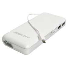 Внешний аккумулятор ROBITON POWER BANK Li14-W белый серебристый BL1