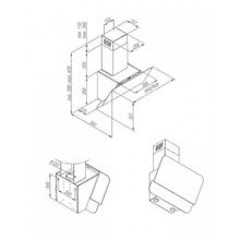 Каминная вытяжка Maunfeld London 50 темно-бежевое стекло
