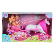 Кукла EVI 5736646 Принцессы с каретой и лошадью
