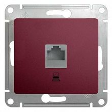 Розетка компьютерная 1xRJ45 Cat.5 GLOSSA, баклажановый |  код. GSL001181K |  Schneider Electric