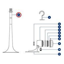 DHR Рожок из хромированной латуни DHR 90014 для пневматического сигнала H330