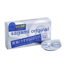 Ультратонкие презервативы Sagami Original QUICK - 6 шт. прозрачный