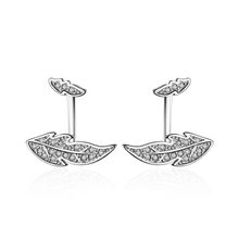 Серьги-каффы "Перо", Swarovski Crystal Shik (арт. 76671-10)