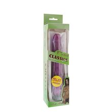 Seven Creations Фиолетовый вибратор с  юбочкой  шипов DDC PURPLE MULTISPEED VIBRATOR - 17,8 см. (фиолетовый)