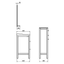 Тумба с раковиной ASB-Mebel Римини 80 белая патина серебро