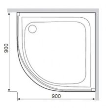 Душевой поддон Am.Pm Like Deep (W80T-301A090MT) (90х90)