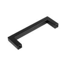 Ручка скоба SQUARE CAPPIO, нержавеющая сталь, м о 96 мм, цвет черный