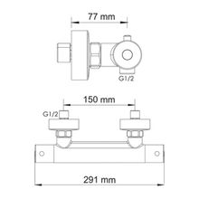 WasserKRAFT Термостатический смеситель для душа Berkel 4822