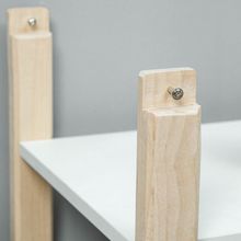 Стеллаж «Векст», 700 × 350 × 850, штабелируемый, массив сосны, белый