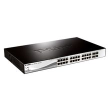 Коммутатор d-link dgs-1210-28p b1a 24x10 100 1000 c поддержкой poe