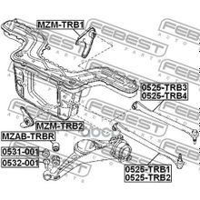 Гайка С Эксцентриком Mazda Tribute Ep 2000-2007 Febest арт. 0531001