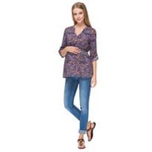 Блуза Девика для беременных и кормящих, цвет фиолетовый (ss17)