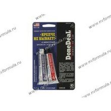 Холодная сварка DoneDeal 6538 4-минутный 2-комп.эпокси-адгезив Крепче не бывает! 2x28г прозрачный
